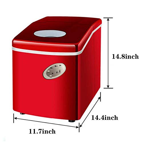 MHGD Eismaschine klein, elektrische Eiswürfelmaschine leise, 3 Eiswürfelgrößen 3 l Tank 18 kg 24-Stunden-Schaufelkorb – Bild 8