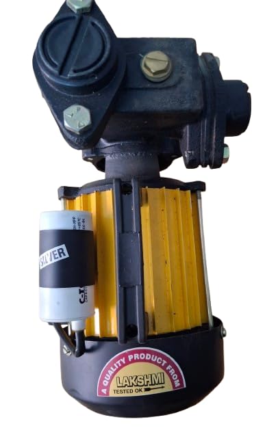 Image of Lakshmi 0.5 HP Centrifugal Water Pump for Clear Cold Water, Self Priming Motor, Yellow
