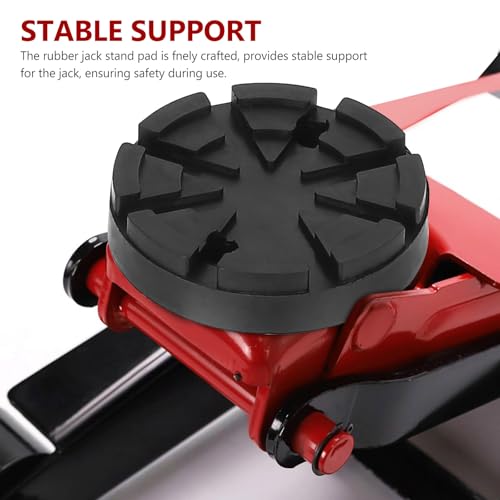 4 Stück Wagenheber Gummiauflage Wagenheber Gummiteller Gummiauflage Nussbaum, Gummiauflagen, Gummiblock Hebebühne, Wagenheberauflage für Hebebühnen Gummiklotz