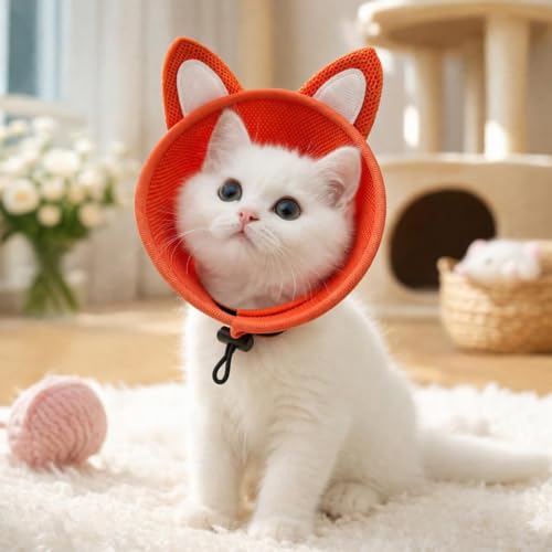 Collar protector suave para gatos evita arañazos en aseo 4