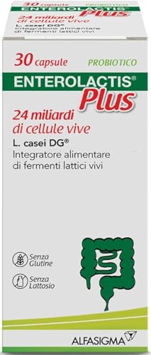 Enterolactis Plus, confezione da 30 capsule: fermenti lattici, probiotici...