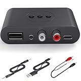 Bluetooth 5.2 Audio Adapter for Music Streaming Sound System, Wireless Audio Receiver, Supports USB Flash Disk, for Smartphone Tablet Car Speaker Wireless Headset etc.