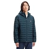 Polyester Levi\'s Herren Presidio Packable Leichte Jacke mit Kapuze Ponderosa Pine (Grün) XL