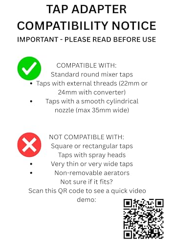 Quantum Garden Wasserhahn-Adapter für Mischbatterie Küche Garten Schlauch Verbinder Fitting-BL