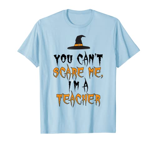 Funny Teacher - Camiseta de Halloween para profesores de escuela de miedo Camiseta