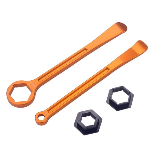 Image of Motorcycle Tire Changing Spoons Lever Iron Tool Wrench Set Tire Repair Tool | Combo Axle Tire Wrench Kit 10MM /0.39'' 13MM /0.51'' 22MM /0.87'' 27MM /1.06'' 32MM /1.26'' For MX Motocross Pit Bikes