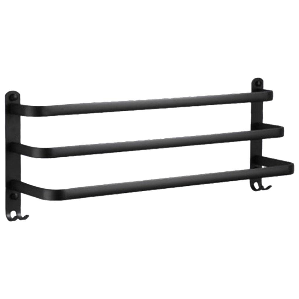 Rustproof Towel Bar Shower Towel Rack Kitchen Bathroom 3 Layer 50cm,Regular