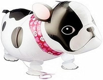 Walking Bulldog Helium Balloon Birthday Kids Party Toy, Set of 3