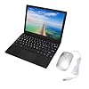 Mini Computer Portatile Portatile da 10,1 Pollici, Notebook Ultraleggero con Tastiera e Touchpad, Webcam, WiFi, Interfaccia USB, per Android 12.0 (Spina europea 2GB+64GB)