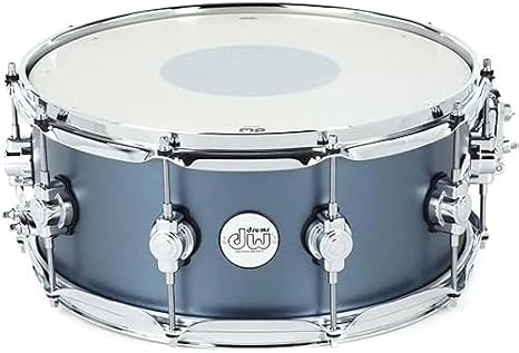 DW Design Series Maple Snare Drum (6x14) Blue Slate Satin Lacquer Finish