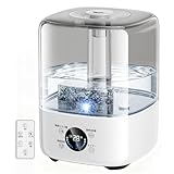 加湿器 ハイブリッド式 【自動恒湿·360°回転吹出口】5L大容量 上から注水 加熱式 除菌 ミスト3段階 6段階加湿（冷+暖）スチーム式&超音波式 アロマ対応 25時間連続 30畳 卓上 静音 タイマー 空焚き防止 省エネ humidifier お手入れ簡単 寝室/オフィス/リビング 乾燥/花粉症対策 PSE認証済み