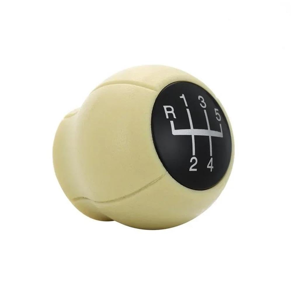 Poanbcgy Beige A Shift Ball Joint Car Accessories For Opel Astra F G For Sintra For Tigra For Corsa For Zafira For Vectra B 5Speed Manual Gear Shift Knob(Beige A)