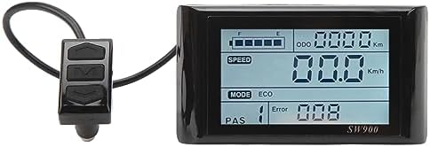 Electric Bike LCD Display Panel,24V 36V 48V Universal Waterproof Computer with USB Port for E Bike Scooter