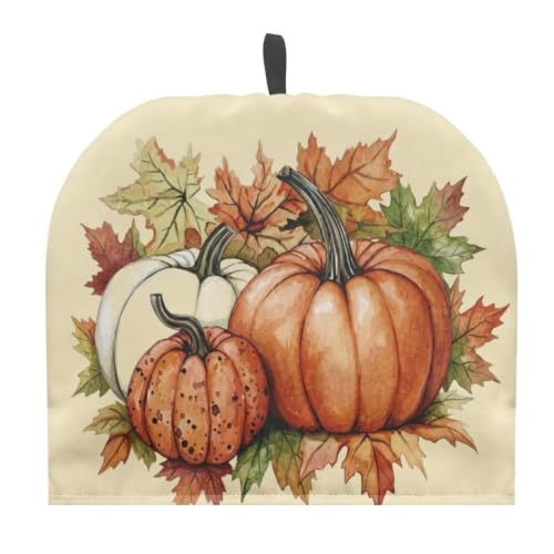 Image of Fall Pumpkins Teapot Cozies Keep Warm Insulated Cozy for Teapots Breakfast Warmer Kettle Cover Autumn Thanksgiving Decor Kitchen Accessories