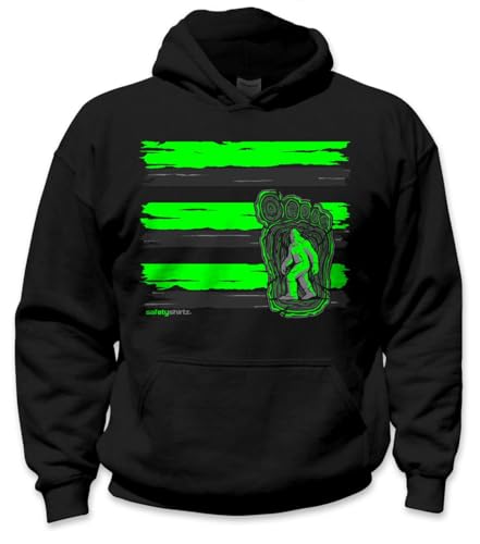 SafetyShirtz Youth Bigfoot Hi-Vis Safety Stripe Tee and Hoodie