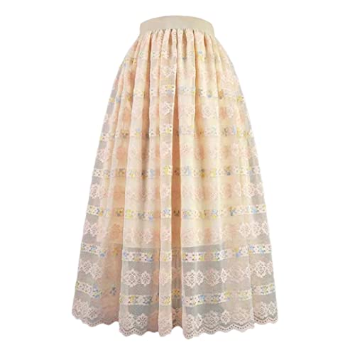 Jupe longue vintage en dentelle idéale pour un look bohème chic au quotidien