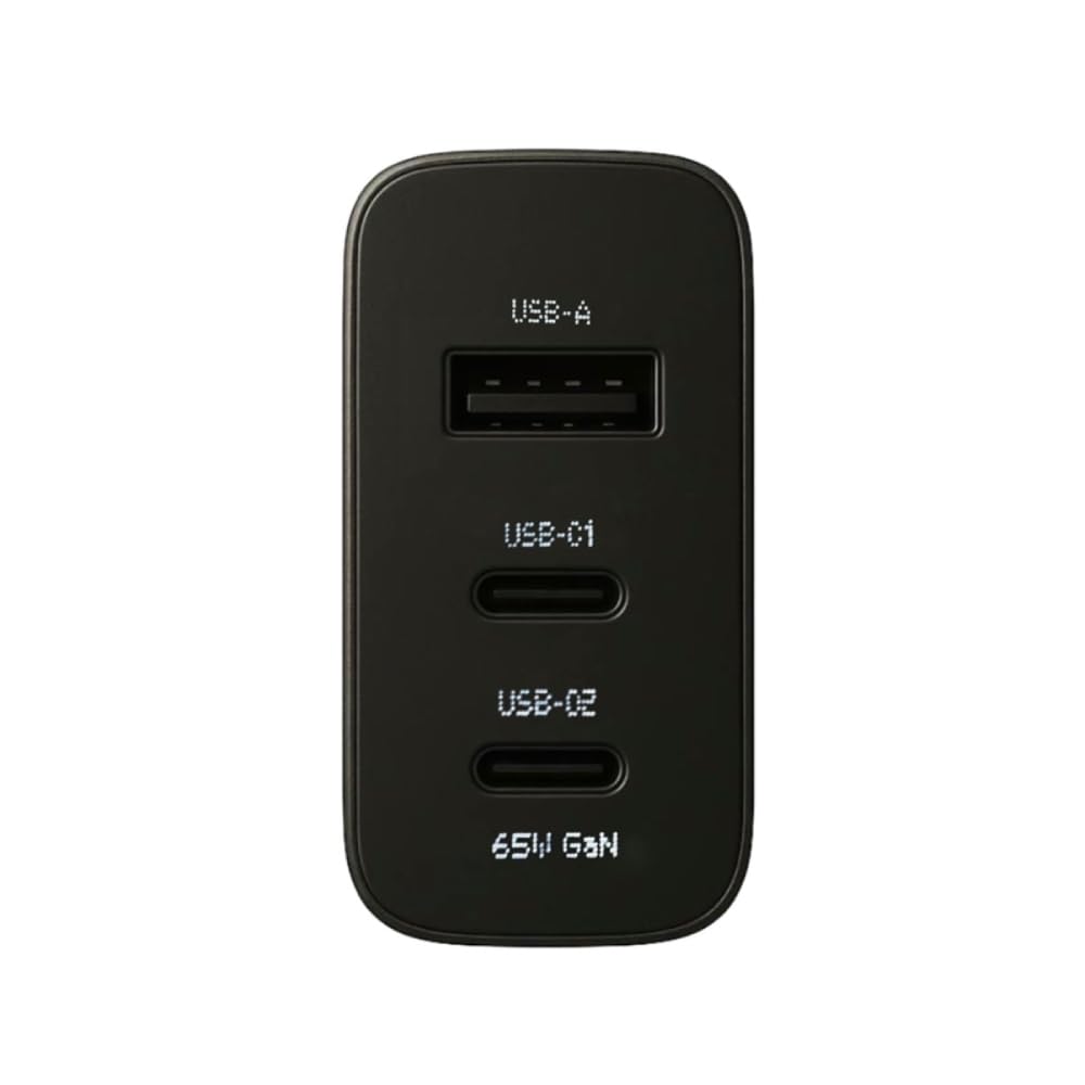 65W GaN 3-Port Fast Charger (2 USB Type-C & 1 USB-A) Multiport Charging Adapter Compatible with CMF Phone/Nothing Phone 4a/4a pro/3/3A/2/2A/2A Plus/1/Samsung,iPhone,MacBook,Other Type C — Amazon image 2