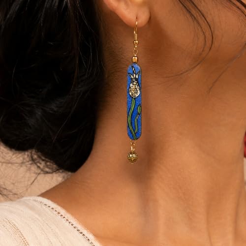 Image of Handcrafted Bohemian & Tribal Earrings for Women - Ethnic Brass, Floral & Festival-Inspired Statement Designs in Drop, Dangle, Hoop & Stud Styles