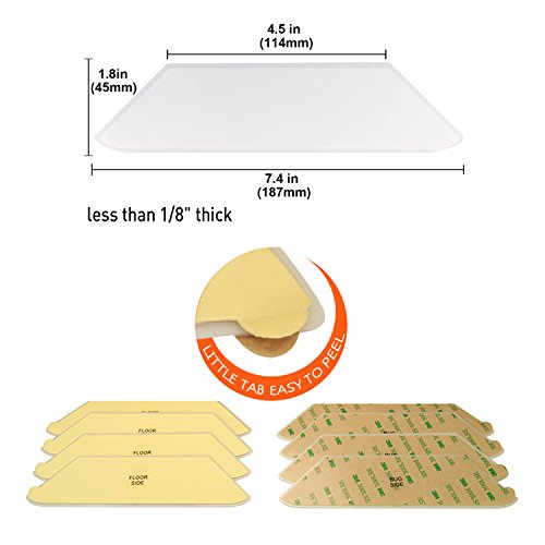 BOWERBIRD Rug Grippers - Anti Curling and Non Slip Rug Gripper. Flatten Rug Corners, Stop Sliding - Ideal Alternative to Rug Pad, Carpet Tape and Rug Tape for Hard Floors - Thumbnail 6