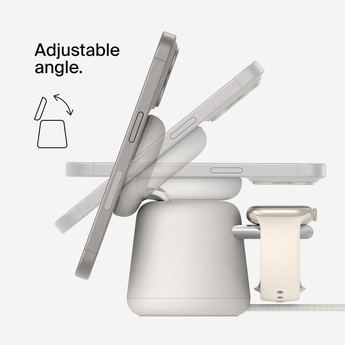 Belkin Wiz027myh37 Caricabatterie Per Dispositivi Mobili Orologio, Auricolare, Smartphone Bianco Usb Carica Wireless Ricarica Rapida Interno (boostch