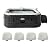 Intex PureSpa Plus Greystone Square Hot Tub 6 Person Inflatable 94" Outdoor Relaxing 170 AirJet Spa Bundled with 4 PureSpa Cushioned Headrest Pillows