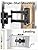 Pipishell Full Motion TV Wall Mount for Most 26-65 inch Flat & Curved TVs up to 77 lbs, Adjustable Bracket Height, Corner TV Mount with Single Articulating Arm, Max VESA 400x400mm, PIMF9