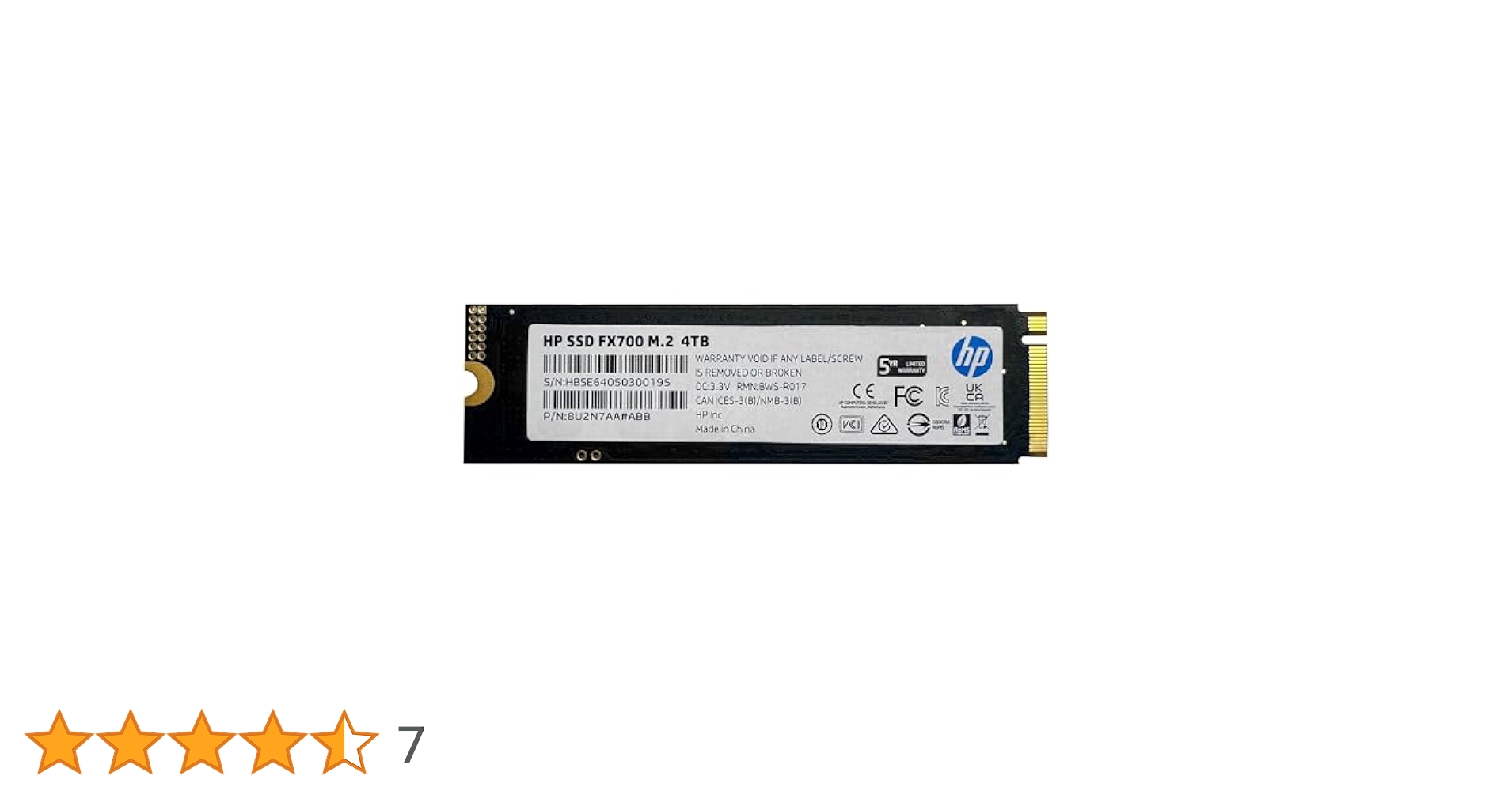 HP FX700 4TB NVMe M.2 SSD Gen4 ② HP FX700 NVMe SSD Gen 4