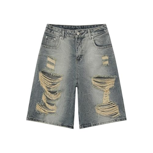 Men's Summer Casual Straight Fit Denim Jeans Comfortable Breathable Stretch Slim Trousers for Daily Wear3