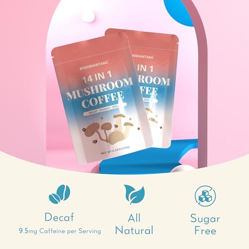Decaf Mushroom Coffee Instant 80 Servings