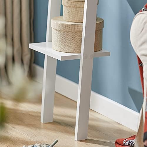SoBuy® FRG15-W, Modern 4 Tiers Ladder Shelf Wall Shelf Stand Shelf Bookcase Storage Display Shelf