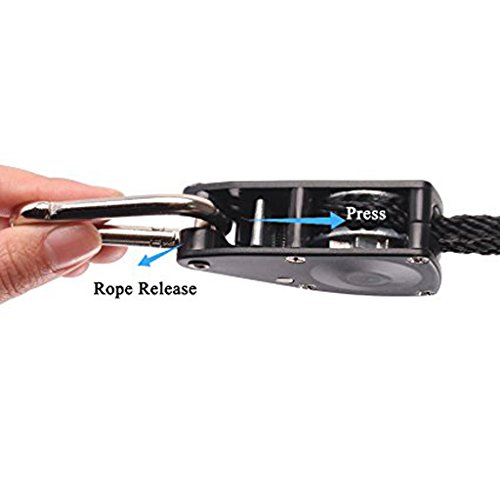 Cabides de corda de crescimento Serenable 2 pares para pendurar refletores e luminárias, filtros de