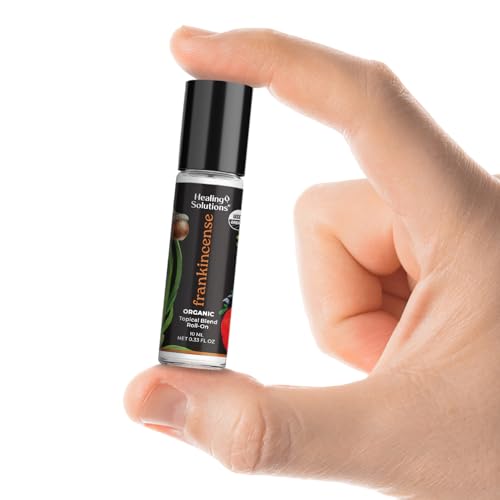 Healing Solutions - Organic Frankincense Essential Oil Roller, USDA Certified, Roll On Perfume for Aromatherapy, Diffuser, Body Oil, Skin Care - Image 3