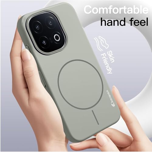 Image of KARWAN️Magnetic Ultra Slim-Fit Back Case Cover for iqoo 13 |Hard PC Case Cover| Ultra-Thin & Light Weight with [Ultra Premium Feel] Case for iqoo 13(6.8 inch)(Grey)