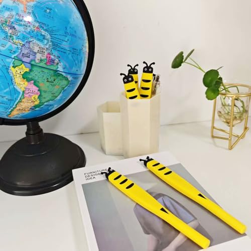 15 pzas Bolígrafo gel insecto abeja amarillo miniatura 3