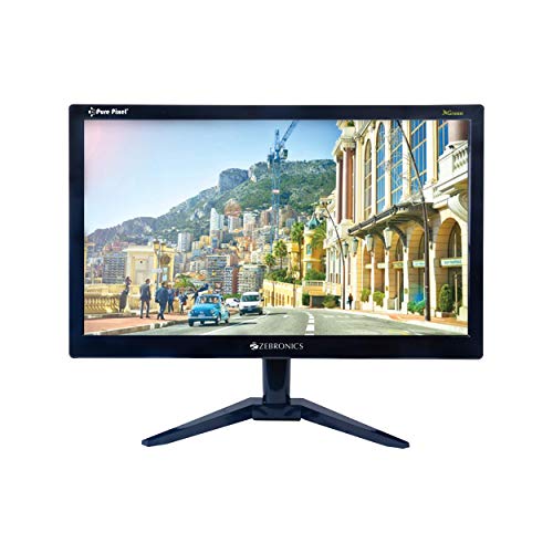 Image of ZEBRONICS 18.5(46.9cm) Monitor with HDMI and VGA Port(Black)