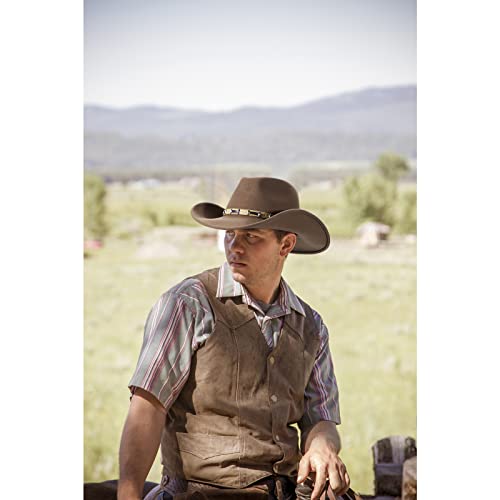 Mix Brown Men & Women's Western Outback Cowboy Hat 100% Wool Felt Western Fedora Shapeable Wide Brim Cowgirl Hat Outdoor Hat #TOP6