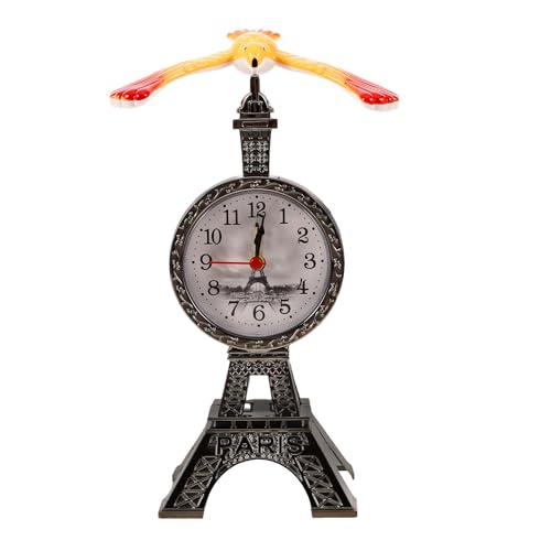 Reloj despertador retro decorativo Torre Eiffel vintage, regalo ideal de mesa 2
