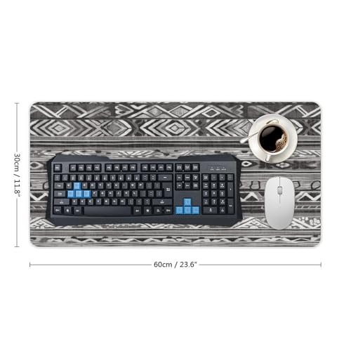 Grey Tribal Desk Pad Alfombrilla para Mouse Impermeable miniatura 2