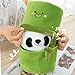 OUKEYI Panda Stuffed Animals Panda Bamboo Plush Toy 9.8 Inch/25cm Bamboo Tube Panda Pillow Stuffed Panda Bear Plushies Panda Doll Gifts for Boys Girls, Black