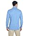 UltraClub Men's Cool & Dry Heathered Performance Quarter-Zip XL COLMBIA BLU HTHR