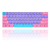 WHYSP 61 PBT Keycaps for 60 Percent Keyboard, Backlit Keycap Set for Mechanical Gaming Keyboard OEM...