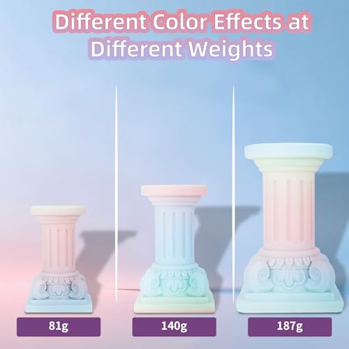 Image of 3DHoJor Matte Rainbow 3D Printer PLA Filament 1.75mm + /- 0.03 Multicolor Change Filament 1 KG(2.2lbs) Spool Fit Most FDM Printer-Yellow Pink Blue Green