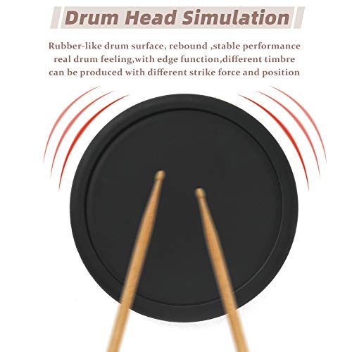 LAGRIMA LAG-700 Electric Drum Set Electronic Kit with 5 Drums 3 Cymbals, Electric Drum with Solid Support, Drum Stick