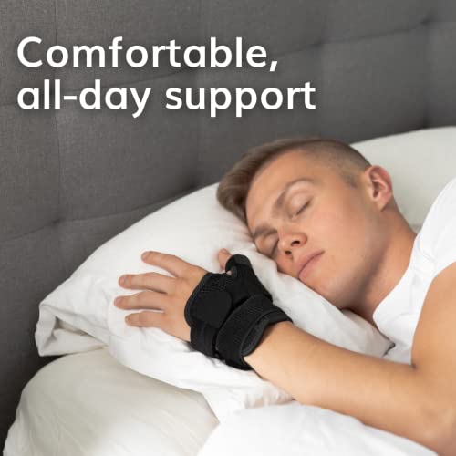 Image of BraceAbility Trigger Thumb Splint - Jammed, Sprained or Broken CMC Joint and Wrist Spica Support Brace for Tendonitis Treatment, Arthritis Pain Relief, Carpal Tunnel Stabilizer for Right or Left Hand