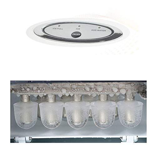 Máquina automática para hacer cubitos de hielo pequeña blanca miniatura 4