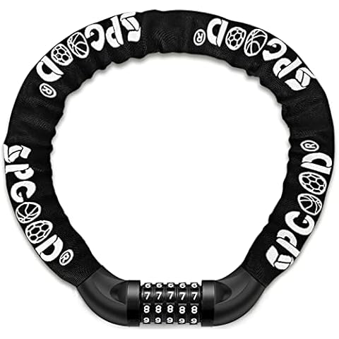 SPGOOD Heavy Duty Bike Lock with 5-Digit Code Cover
