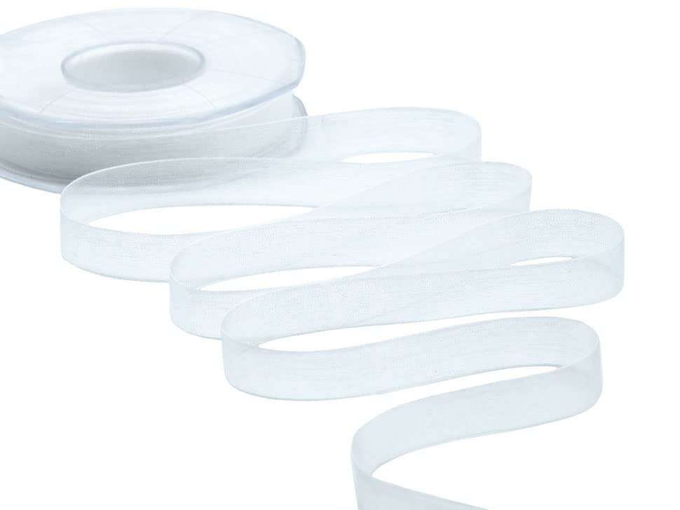 Velo In Organza Italiana - Nastro Decorativo 40mm X 50m, Nero, Per Pacchi Regalo E Matrimoni