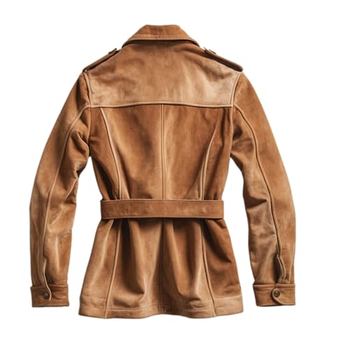 J'Jackin Men's Classic Style Suede Safari Field Jacket - Premium Brown Soft Suede Leather Jackets for Men2