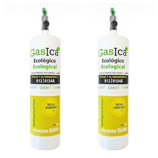 PACK AHORRO 2 ENVASES GASICA D2 GAS REFRIGERANTE ORGÁNICO AUTOMOCIÓN COCHE 400gr CADA BOTELLA COMPATIBLE CON R134A R12