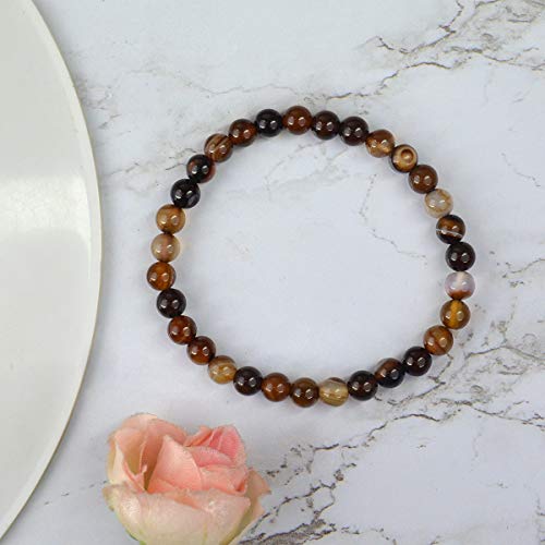 Image of Reiki Crystal Products Natural Crystal Stone Bracelet 6 mm Round Beads for Men & Women | Gemstone Jewellery Bracelet | Reiki Charged | Multiple Stone Variants Available